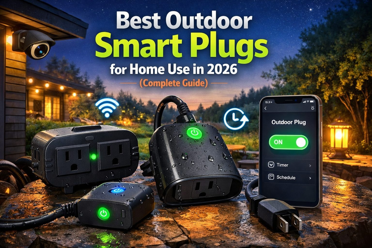 Outdoor smart plugs