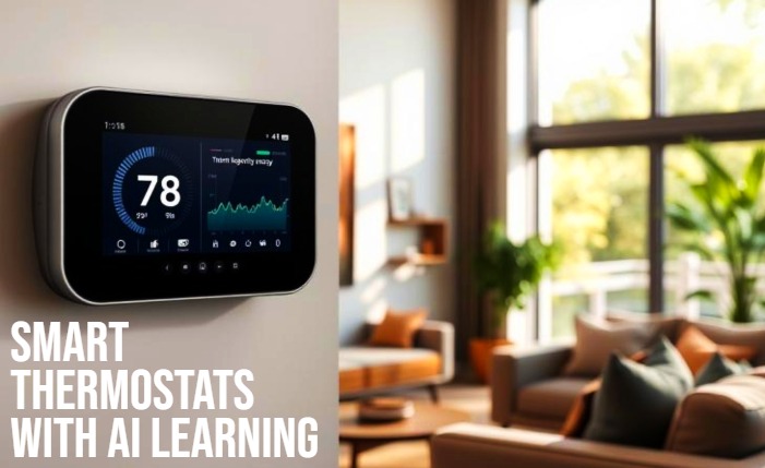 Smart Thermostats with AI Learning are smart home automation