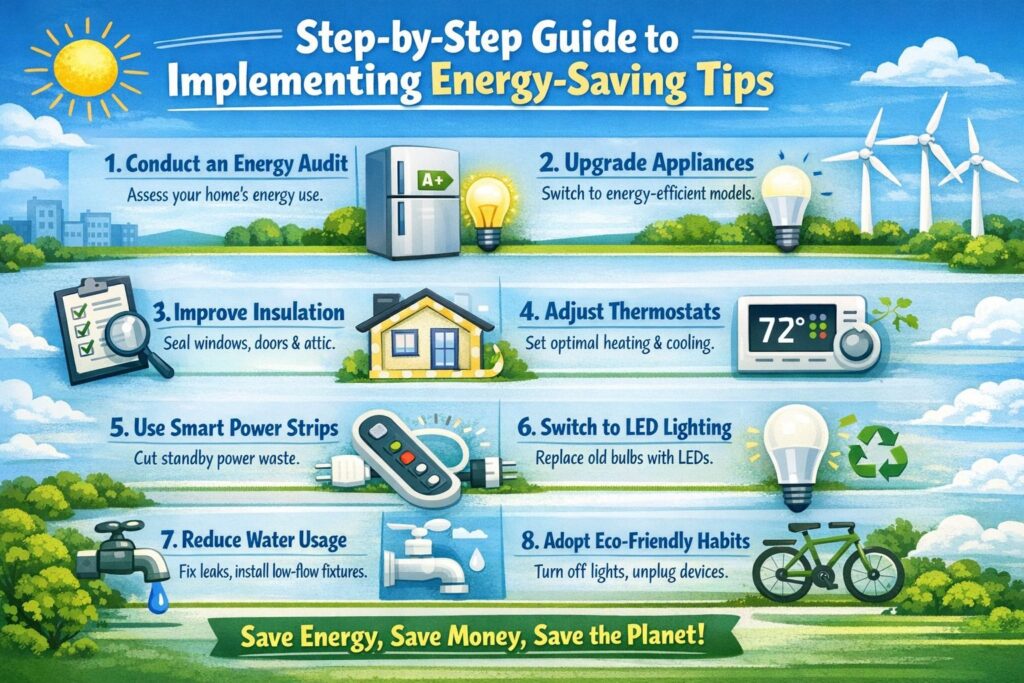 Step-by-Step Guide to Implementing Energy-Saving Tips How to lower your electricity bill