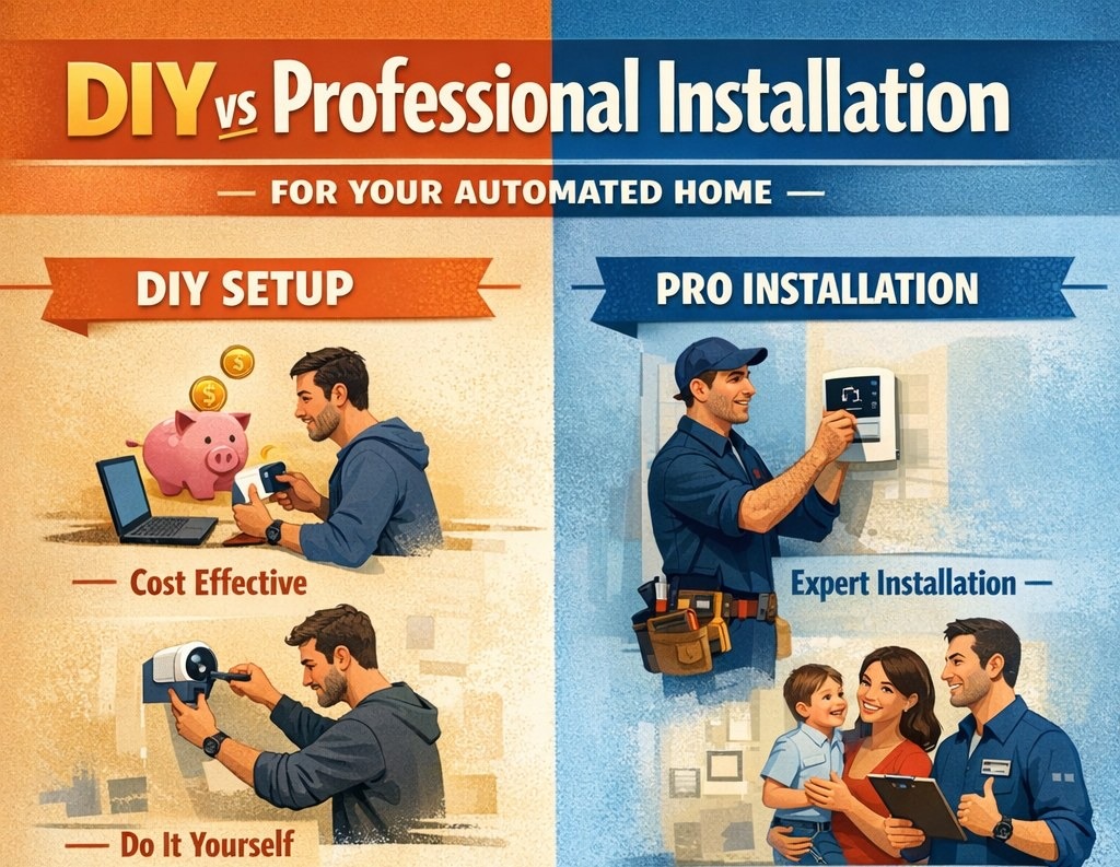 DIY vs Professional Installation for Your Automated Home