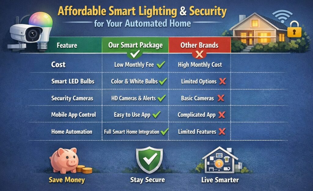 Affordable Smart Lighting and Security for Your Smart Automated Home