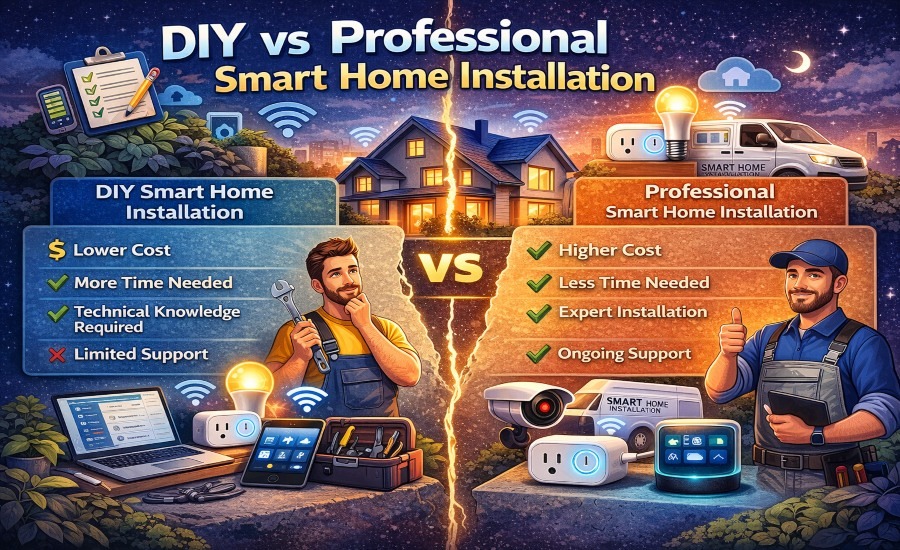 DIY vs Professional Smart Home Installation Smart Home Checklist