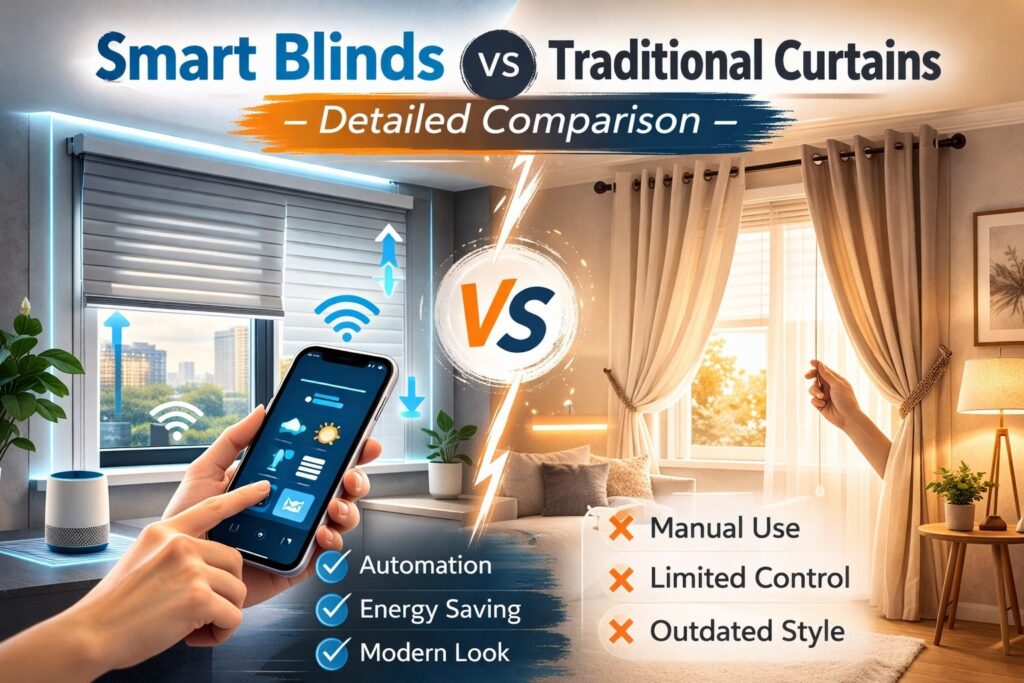 Smart Blinds vs Traditional Curtains – Detailed Comparison