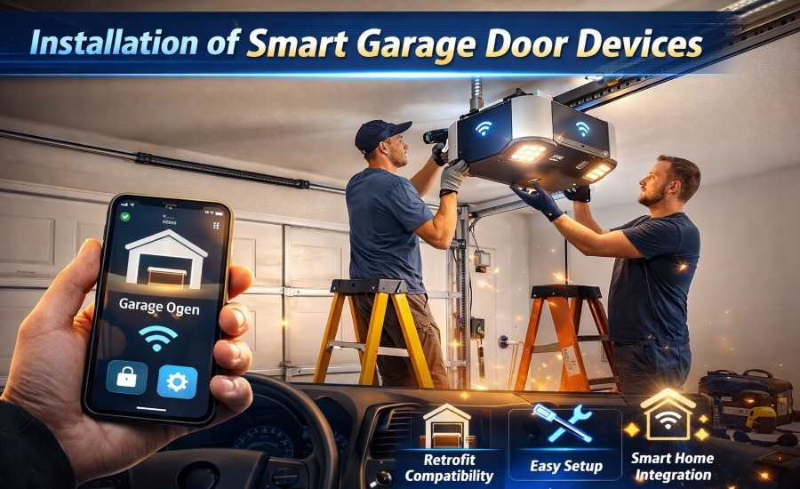 Installation of Smart Garage Door Devices