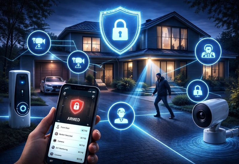 Proactive Safety Networks: 24/7 Home Security by AI