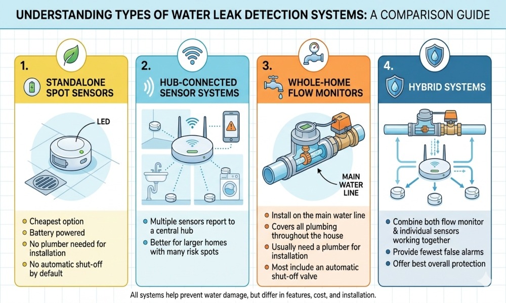 Types of Water Leak Detection Systems